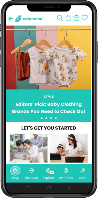 Edamama ecommerce app for mothers