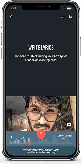 Gully beat App UI design