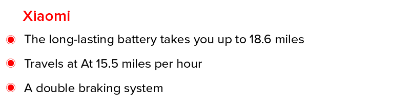 Xiaomi eScooter Features