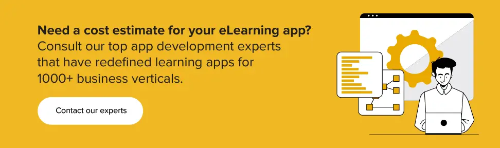 cost estimate for your eLearning app