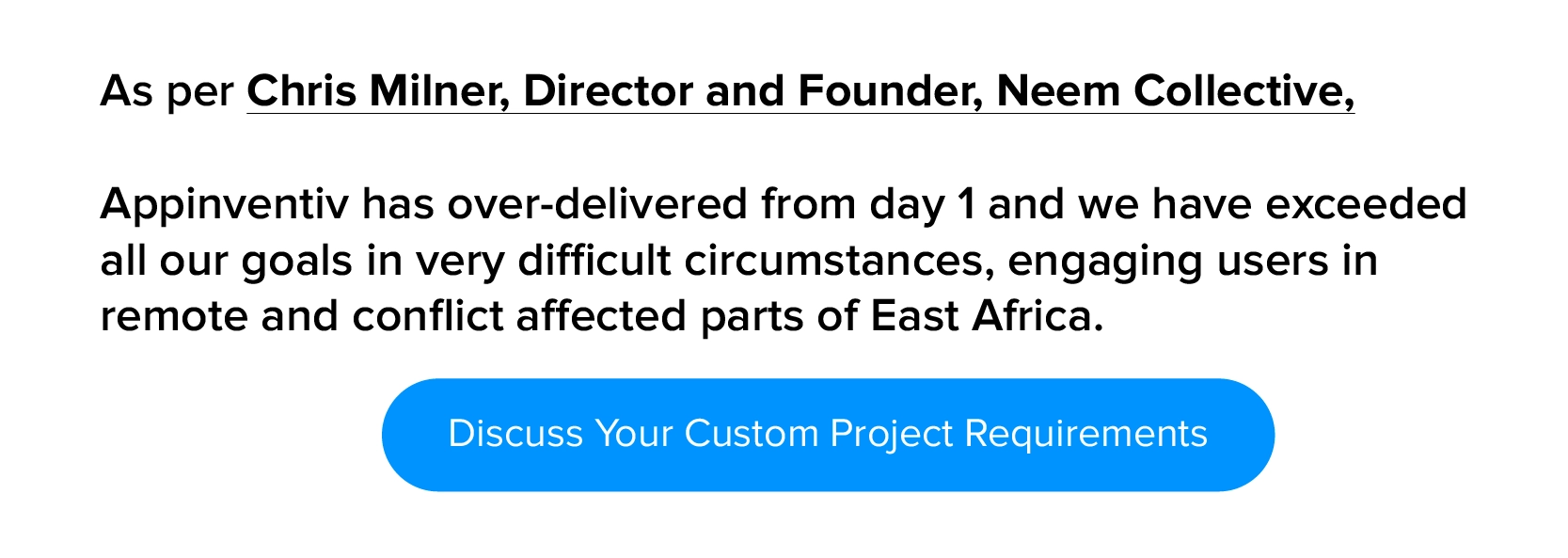 Discuss your custom project requirements with us