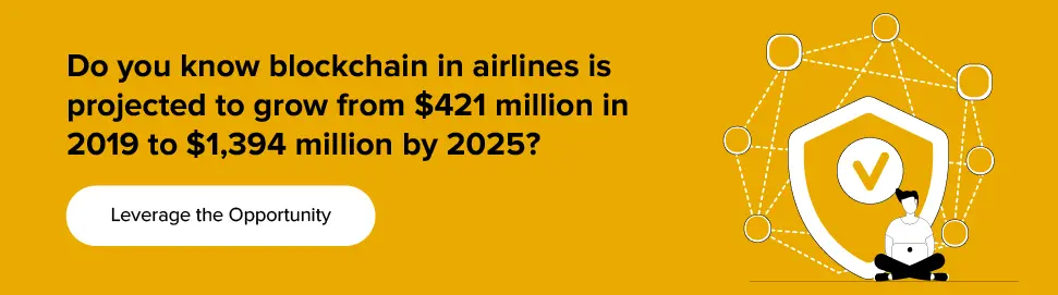 blockchain in airlines