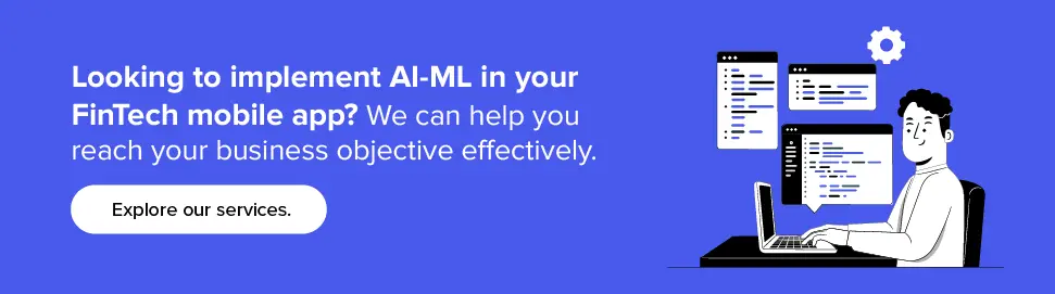 Implement AI-ML in your FinTech mobile app