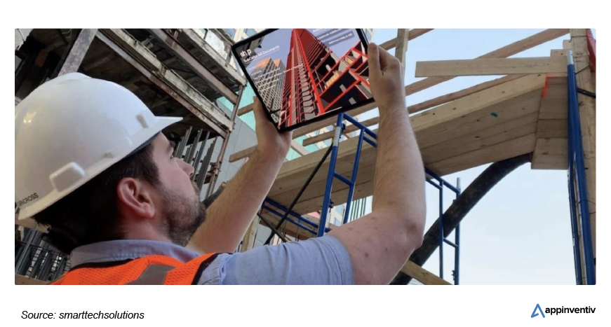 AR/VR capabilities of a construction management software