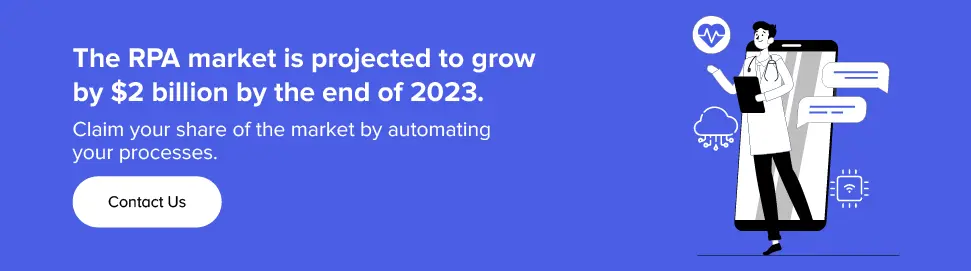 RPA market is projected to grow by $2 billion by the end of 2023